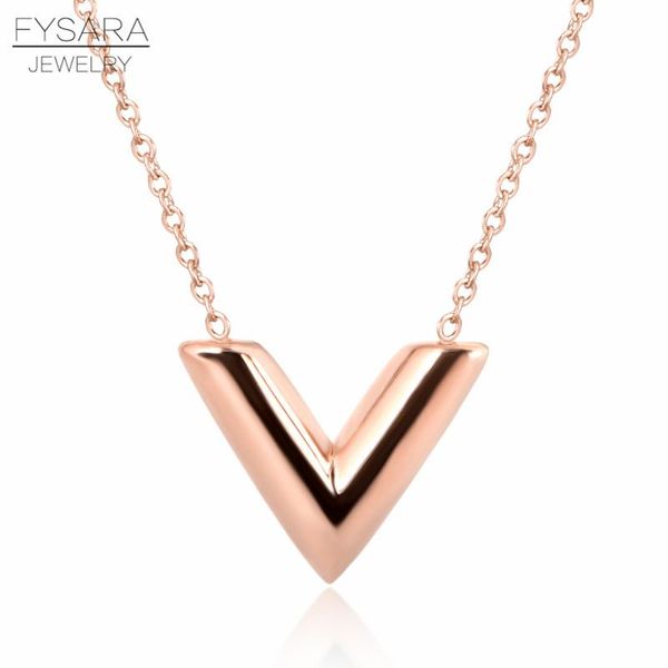 fysara classic brand stainless steel jewelry triangle v shape necklaces letter pendant necklace for women gold statement chokers wmtntr, Silver
fysara classic brand stainless steel jewelry triangle v shape necklaces letter pendant necklace for women gold statement chokers wmtntr, Silver