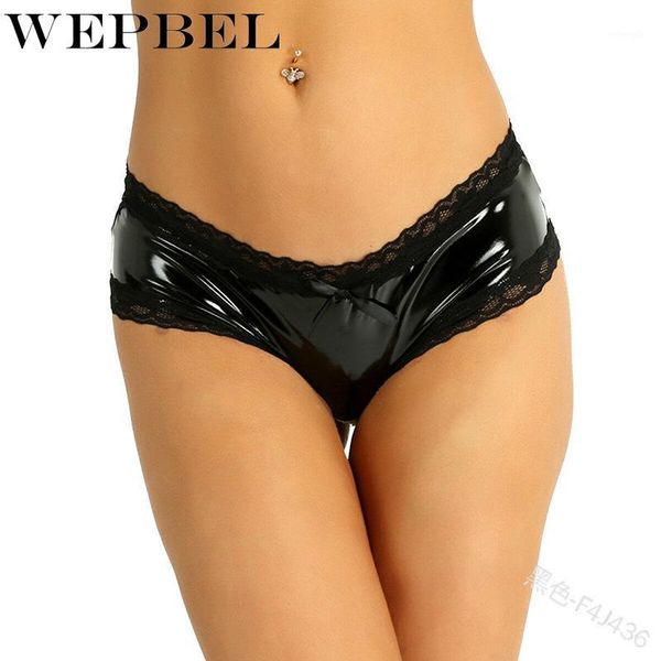 wepbel women's night club shorts leather underpants black short lace pu pants1, Black;pink
wepbel women's night club shorts leather underpants black short lace pu pants1, Black;pink