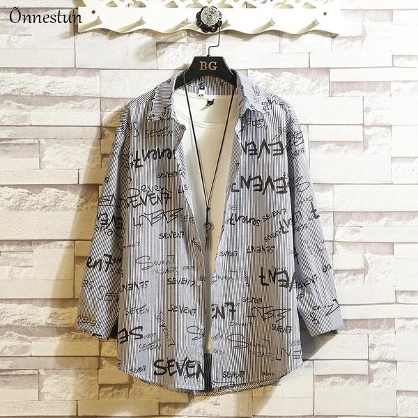 onnestun -5xl men's shirt new spring stripe shirts for men plus size mens clothing print letter casual streetwear shirt1, White;black
onnestun -5xl men's shirt new spring stripe shirts for men plus size mens clothing print letter casual streetwear shirt1, White;black