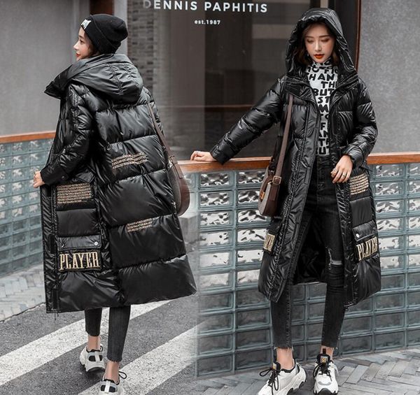 2021 new x-long impression parkas winter with thick hood female korean style cotton quilted bright jacket ladies 56hz, Black
2021 new x-long impression parkas winter with thick hood female korean style cotton quilted bright jacket ladies 56hz, Black