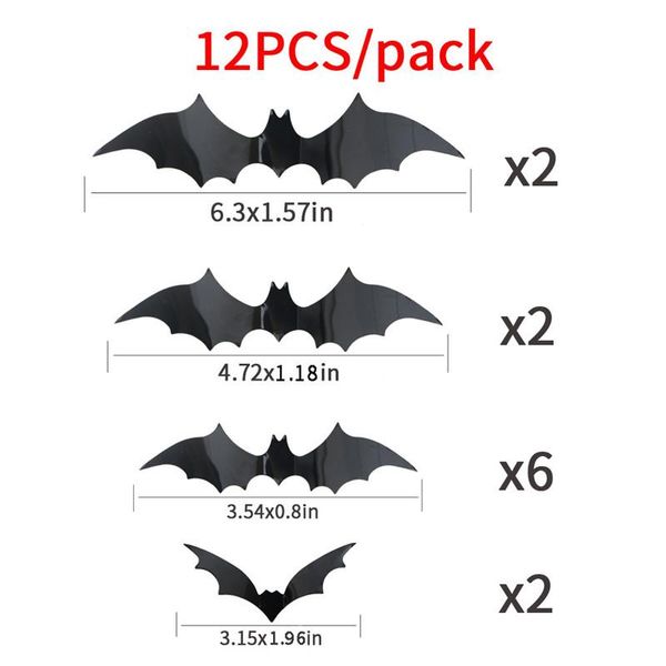 12 pieces of halloween bat stickers diy pvc 3d decoration halloween party scary black bat wall stickers home window wallpaper
12 pieces of halloween bat stickers diy pvc 3d decoration halloween party scary black bat wall stickers home window wallpaper
