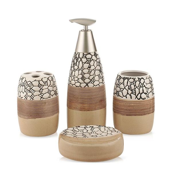 100% ceramic bathroom accessories 4 piece set bath gift set toothbrush holder tumbler soap dish including soap dispenser
100% ceramic bathroom accessories 4 piece set bath gift set toothbrush holder tumbler soap dish including soap dispenser