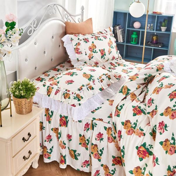 bedding sets retro flower ruffle lace sets,twin full king cotton single double bedclothes bedspreads pillow case quilt cover
bedding sets retro flower ruffle lace sets,twin full king cotton single double bedclothes bedspreads pillow case quilt cover
