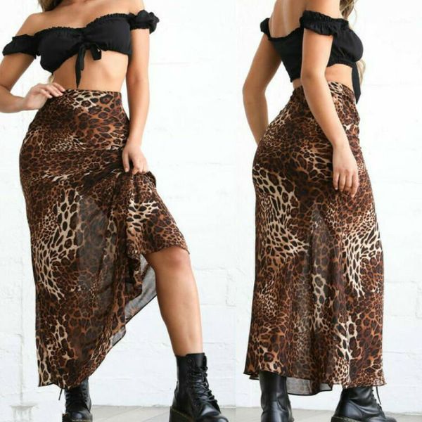 women fashion leopard print high waist wrap midi skirt ladies party casual clubwear skirt1, Black
women fashion leopard print high waist wrap midi skirt ladies party casual clubwear skirt1, Black