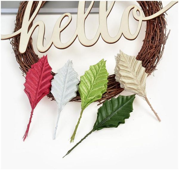 10pcs/lot artificial flowers glitter tree leaf wedding christmas home decoration craft wreath gift scrapbooking acc bbyksg
10pcs/lot artificial flowers glitter tree leaf wedding christmas home decoration craft wreath gift scrapbooking acc bbyksg