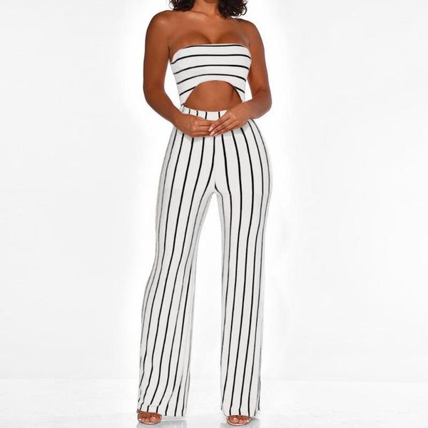 women fashion summer party stripe sleeveless long jumpsuit backless romper off shoulder outfits ad07901, Black;white
women fashion summer party stripe sleeveless long jumpsuit backless romper off shoulder outfits ad07901, Black;white