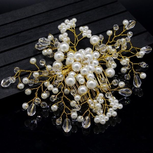 hair clips & barrettes trendy gold pearl combs wedding bridal jewelry ornaments handmade head piece decoration party accessories tiara, Golden;silver
hair clips & barrettes trendy gold pearl combs wedding bridal jewelry ornaments handmade head piece decoration party accessories tiara, Golden;silver