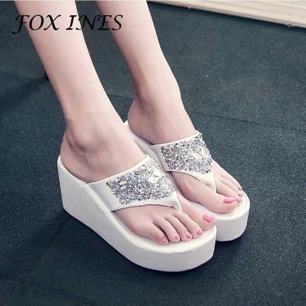 foxines sandal women's summer diamond slope heel herringbone slippers thick soled muffin soles antiskid heightening slippers1, Black
foxines sandal women's summer diamond slope heel herringbone slippers thick soled muffin soles antiskid heightening slippers1, Black