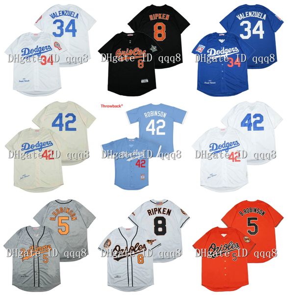 vintage brooklyn 42 jackie robinson jersey 8 cal ripken jr jersey 34 fernando valenzuela 5 brooks robinson retro baseball, Blue;black
vintage brooklyn 42 jackie robinson jersey 8 cal ripken jr jersey 34 fernando valenzuela 5 brooks robinson retro baseball, Blue;black