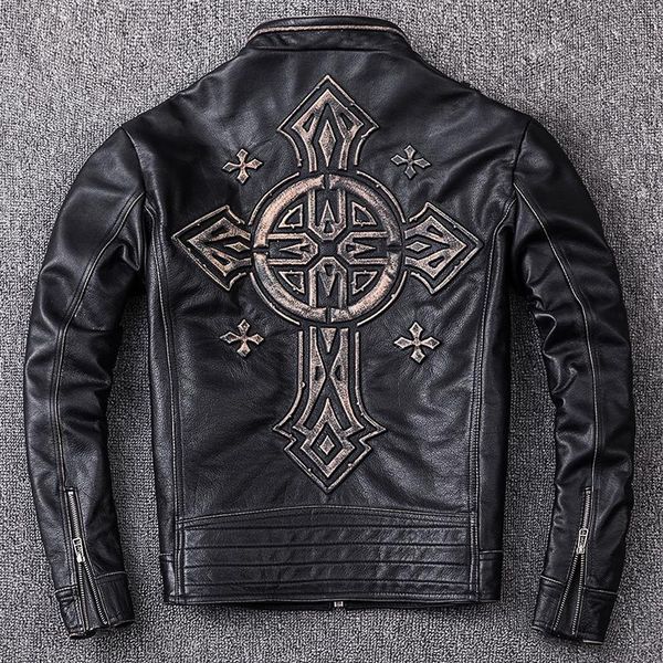 men's leather & faux .2021 genuine jacket.vintage cowhide coat,fashion biker clothes for man.plus size slim sales, Black
men's leather & faux .2021 genuine jacket.vintage cowhide coat,fashion biker clothes for man.plus size slim sales, Black
