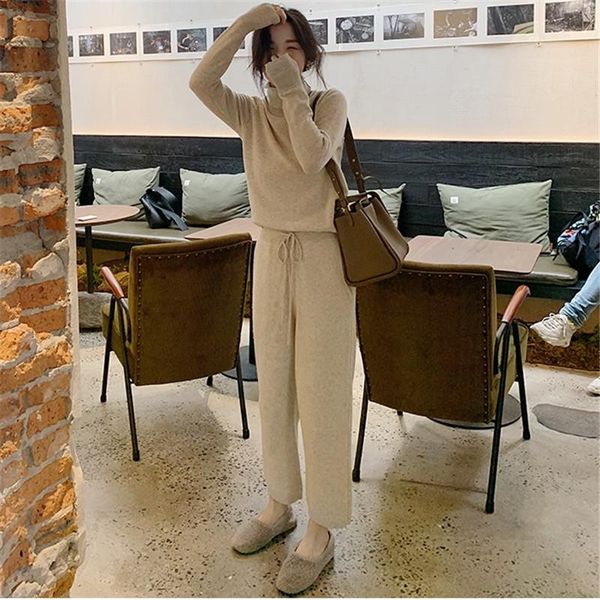 new autumn winter two piece set women tacksuit turtleneck long sleeve sweater knitted elastic waist pants warm sport suit female, Gray
new autumn winter two piece set women tacksuit turtleneck long sleeve sweater knitted elastic waist pants warm sport suit female, Gray