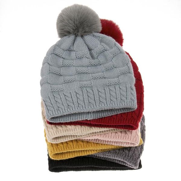 beanies thicken keep warm solid color stripe women pompom hat elasticity outdoor knit fashion beanie cap winter
beanies thicken keep warm solid color stripe women pompom hat elasticity outdoor knit fashion beanie cap winter