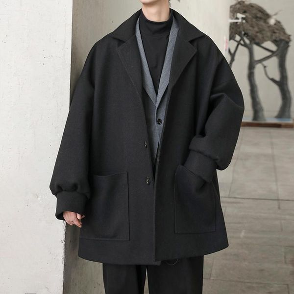 korean casual wool coat fashion autumn thick black trend plus size woolen overcoat men pocket manteaux homme men jacket df50wb
korean casual wool coat fashion autumn thick black trend plus size woolen overcoat men pocket manteaux homme men jacket df50wb
