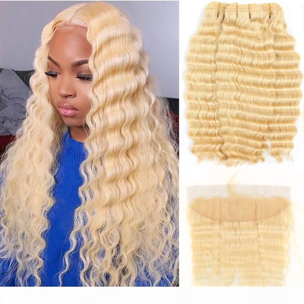 peruvian human hair three bundles with 13x4 lace frontal blonde deep wave 613# wholesale ear to ear lace frontal with bundles 10-28inch, Black;brown
peruvian human hair three bundles with 13x4 lace frontal blonde deep wave 613# wholesale ear to ear lace frontal with bundles 10-28inch, Black;brown