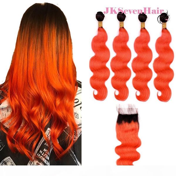 1b orange ombre brazilian virgin hair extensions body wave 4pcs with 4x4 inch lace closure dark root orange malaysian indian hair wefts, Black
1b orange ombre brazilian virgin hair extensions body wave 4pcs with 4x4 inch lace closure dark root orange malaysian indian hair wefts, Black