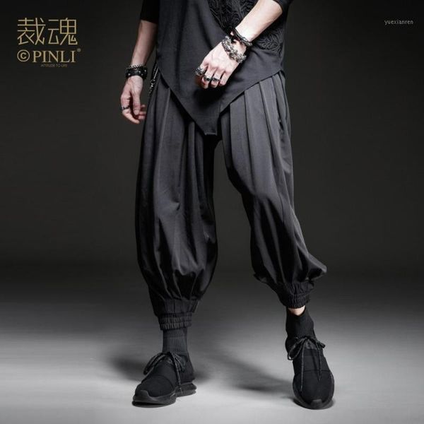 new fashion male men's unique design 2020 autumn casual black dark loose-fitting cropped pants bc2011171151
new fashion male men's unique design 2020 autumn casual black dark loose-fitting cropped pants bc2011171151