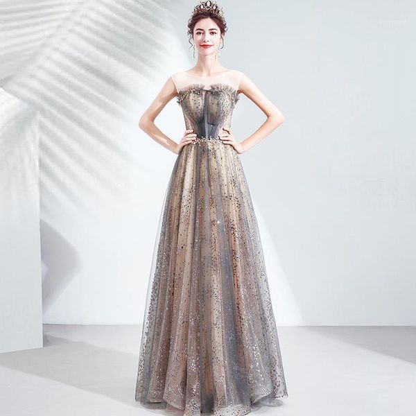 party dresses evening illusion sleeveless pleat luxury beading o-neck lace tulle floor-length a-line sequined women formal gown ts5381, White;black
party dresses evening illusion sleeveless pleat luxury beading o-neck lace tulle floor-length a-line sequined women formal gown ts5381, White;black