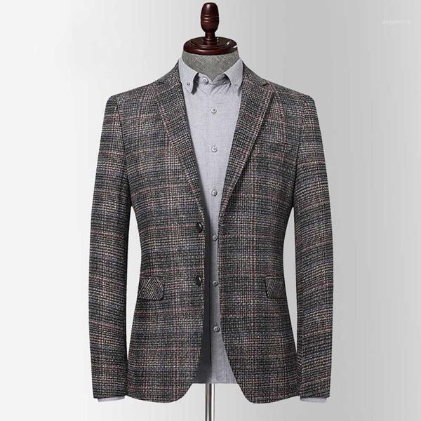 men's suits & blazers men suit blazer jacket fashion striped plaid elbow patch casual tweed coat business overcoat man clothes1, White;black
men's suits & blazers men suit blazer jacket fashion striped plaid elbow patch casual tweed coat business overcoat man clothes1, White;black