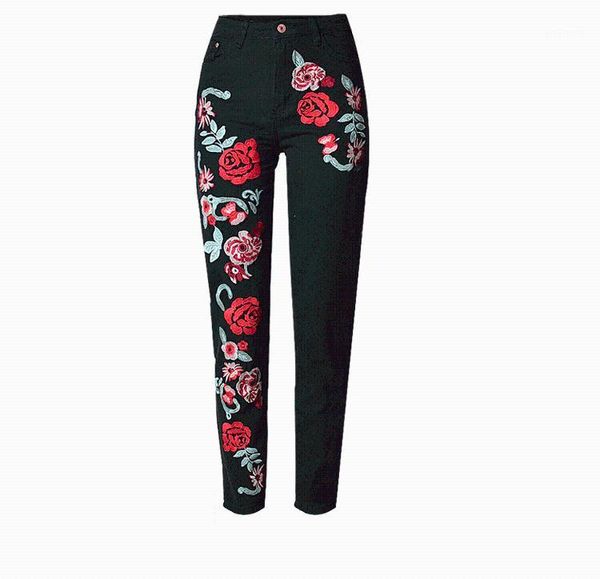 black beauty rose flower embroidered jeans for women plus size high waist boyfriend jeans woman loose straight denim pants1, Blue
black beauty rose flower embroidered jeans for women plus size high waist boyfriend jeans woman loose straight denim pants1, Blue