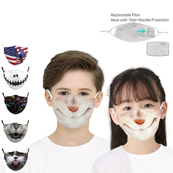 cat tiger face mask outdoor sports halloween party cosplay face masks reusable dust warm windproof cotton party mask