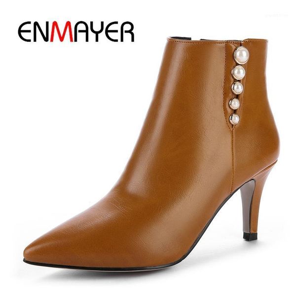 boots enmayer 2021 winter women pointed toe ankle lady square heel high heels zip pearl size 32-43 shoes woman boots1, Black
boots enmayer 2021 winter women pointed toe ankle lady square heel high heels zip pearl size 32-43 shoes woman boots1, Black
