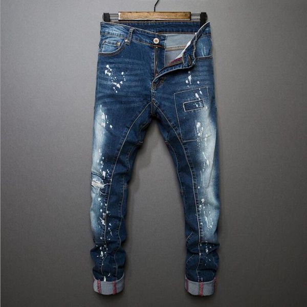 classic denim jeans men's slim skinny denim jeans male blue stretch new fashion cowboy trousers size 38
classic denim jeans men's slim skinny denim jeans male blue stretch new fashion cowboy trousers size 38
