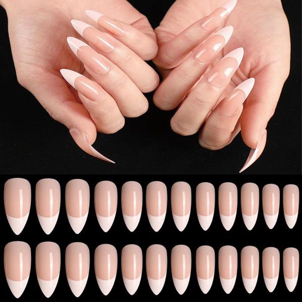 false nails 24pcs french long shiny ballerina fake nail crescent moon pattern natural nude full cover diy manicure tips, Red;gold
false nails 24pcs french long shiny ballerina fake nail crescent moon pattern natural nude full cover diy manicure tips, Red;gold