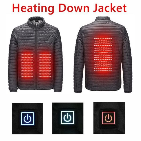 men jacket winter men's smart usb abdominal back electric thick heating warm down cotton men jacket parka outwear 201204, Black
men jacket winter men's smart usb abdominal back electric thick heating warm down cotton men jacket parka outwear 201204, Black