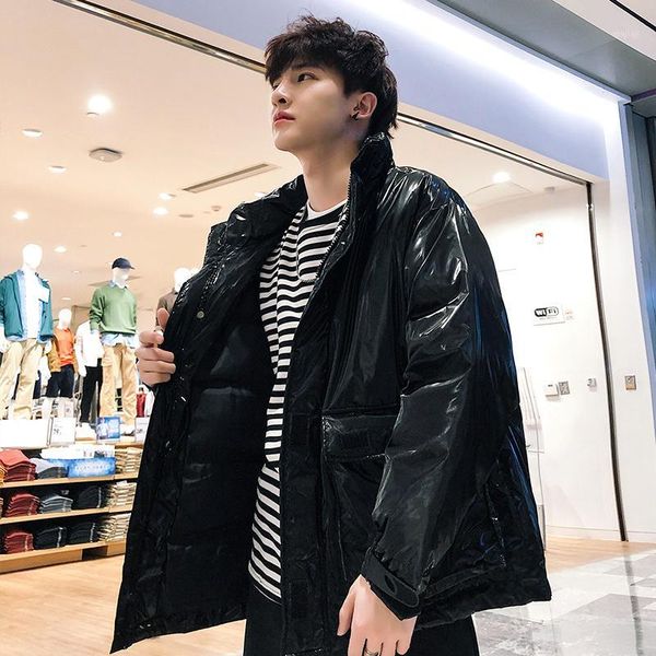 men's down & parkas winter jacket men warm thick fashion solid color casual collar coat man streetwear wild loose cotton male clothes m, Black
men's down & parkas winter jacket men warm thick fashion solid color casual collar coat man streetwear wild loose cotton male clothes m, Black