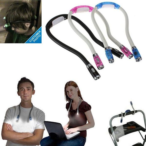 convenient flexible handscd led lamp neck hug light book light reading lamp novelty led night flash camping
convenient flexible handscd led lamp neck hug light book light reading lamp novelty led night flash camping