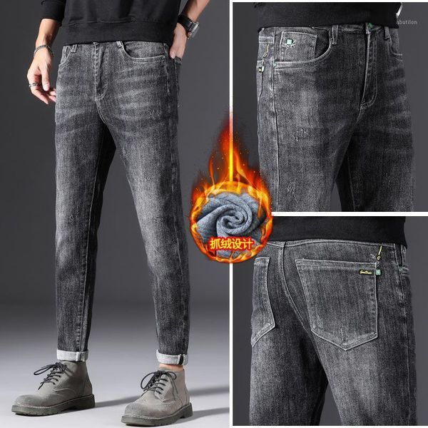 men's jeans boutique men's autumn and winter slim korean nostalgic youth plush warm versatile small leg pants1, Blue
men's jeans boutique men's autumn and winter slim korean nostalgic youth plush warm versatile small leg pants1, Blue