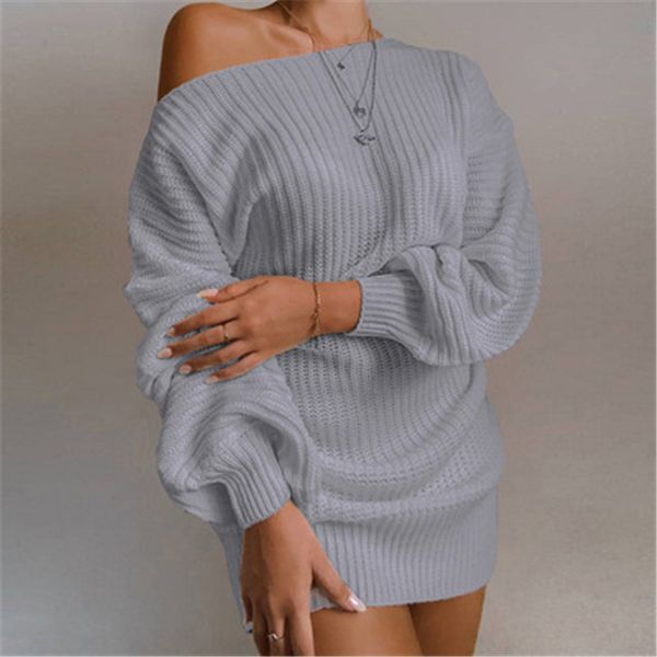 women strapless knitting sweater dress fashion trend long sleeve short skirt designer female winter new casual loose sweater dress, Black;gray
women strapless knitting sweater dress fashion trend long sleeve short skirt designer female winter new casual loose sweater dress, Black;gray