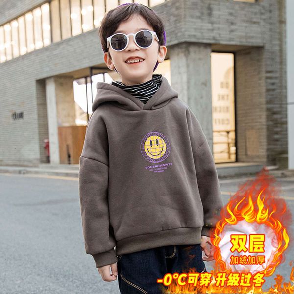 and new sle winter 2020 autumn boys' smiling face leisure plush thickened sweater 6try, Black
and new sle winter 2020 autumn boys' smiling face leisure plush thickened sweater 6try, Black