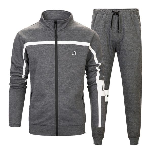 men's sets fall running long sleeve jacket sweatpants sportswear fitness hoodies sweatshirt pants gym sports suit male tracksuit, Gray
men's sets fall running long sleeve jacket sweatpants sportswear fitness hoodies sweatshirt pants gym sports suit male tracksuit, Gray