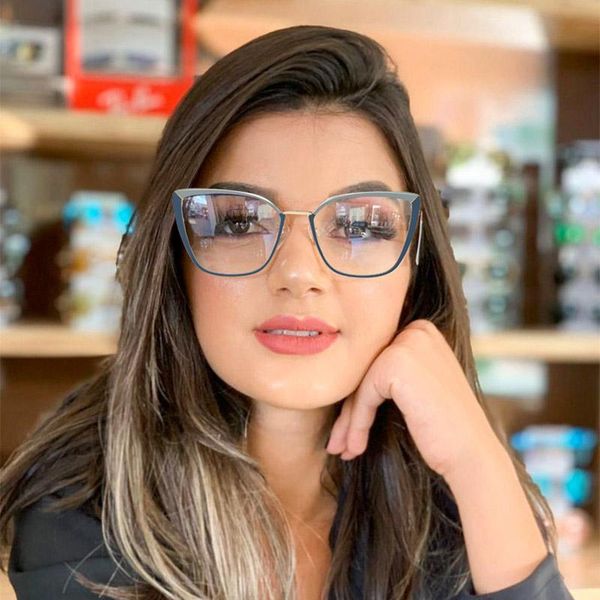 fashion sunglasses frames fashionable metal cat eye glasses spectacle for women degree optical open frame filters radiation blu-ray trendy e, Black
fashion sunglasses frames fashionable metal cat eye glasses spectacle for women degree optical open frame filters radiation blu-ray trendy e, Black