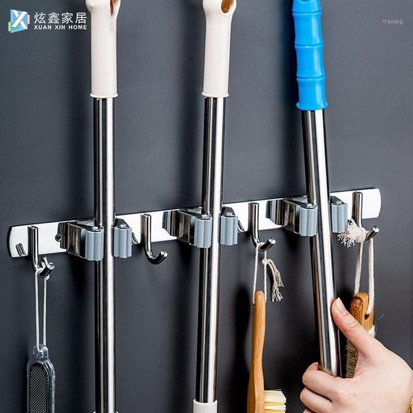 broom holder mop organizer hanger hook kitchen tool clip wall mounted stainless steel storage shelf garden storage rack1
broom holder mop organizer hanger hook kitchen tool clip wall mounted stainless steel storage shelf garden storage rack1