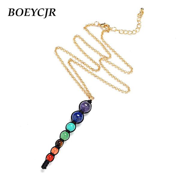 BOEYCJR 7 Chakra Vintage Pendant Necklace Handmade Jewelry Alloy Energy Pendant Necklace for Women, Silver
BOEYCJR 7 Chakra Vintage Pendant Necklace Handmade Jewelry Alloy Energy Pendant Necklace for Women, Silver
