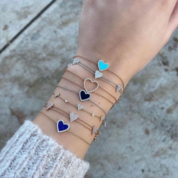 bangle siscathy trendy women sweet cute heart bracelets charms cubic zirconia luxury link chain fashion jewelry finding 2021, Black
bangle siscathy trendy women sweet cute heart bracelets charms cubic zirconia luxury link chain fashion jewelry finding 2021, Black
