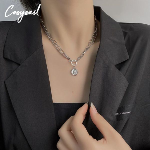 chokers cosysail stainless steel necklace portrait coin pendant choker for female minimalist jewelry gift 2021, Golden;silver
chokers cosysail stainless steel necklace portrait coin pendant choker for female minimalist jewelry gift 2021, Golden;silver