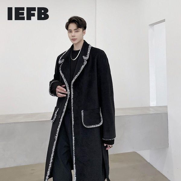 men's wool & blends iefb 2021 autumn witner black doubel side woolen coat for men color block loose big size tweed clothes male
men's wool & blends iefb 2021 autumn witner black doubel side woolen coat for men color block loose big size tweed clothes male