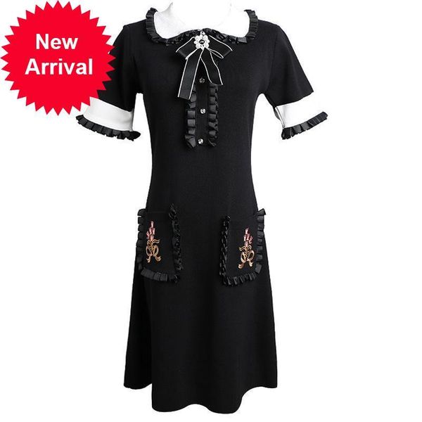 2021 new younger of female autumn contrast arch lapel flower embroidered long crocheted dress mfjv, Black;gray
2021 new younger of female autumn contrast arch lapel flower embroidered long crocheted dress mfjv, Black;gray