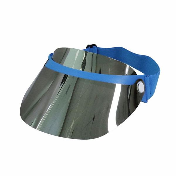 sun visor hat cap uv protection short lens face shield sport cap, Blue;gray