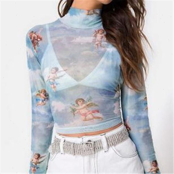 new fashion women see through sheer mesh fishnet shirt cute angel printed female wear autumn womens ladies mesh, White
new fashion women see through sheer mesh fishnet shirt cute angel printed female wear autumn womens ladies mesh, White