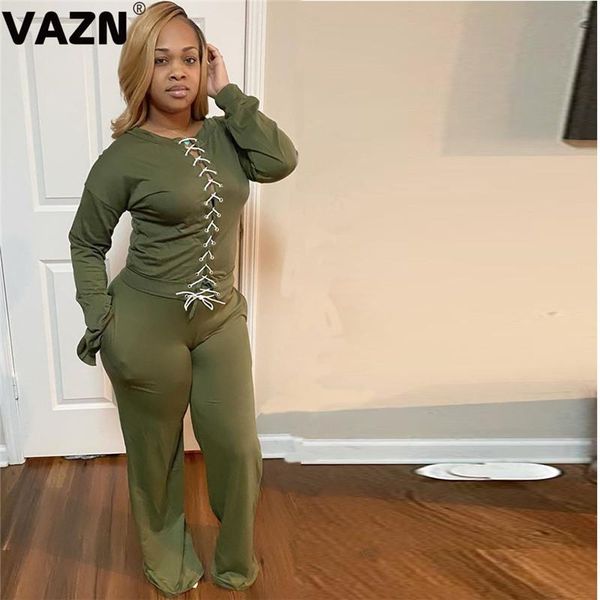 vazn 2020 list high-end elegant cross bandage high waist full sleeve wide leg pants slim women 2 piece set, Gray
vazn 2020 list high-end elegant cross bandage high waist full sleeve wide leg pants slim women 2 piece set, Gray