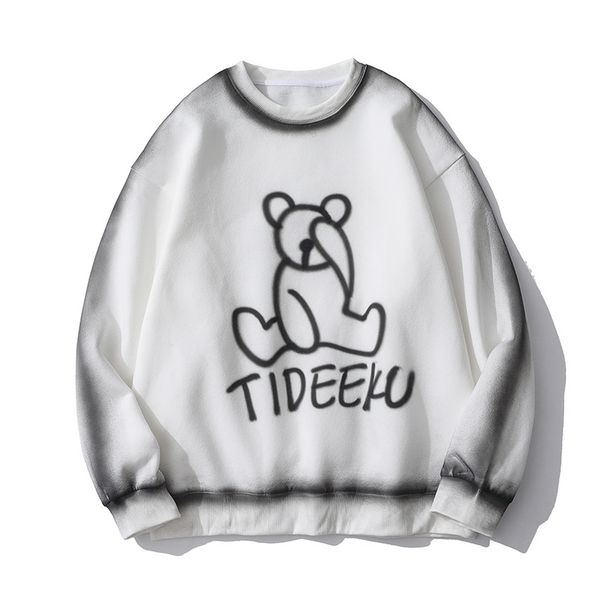 cartoon bear print plush sweater men's ins fashion harajuku trend loose round neck pullover, Black
cartoon bear print plush sweater men's ins fashion harajuku trend loose round neck pullover, Black