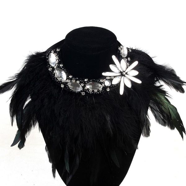 chokers design charm jewelry exaggerate black feather collar necklace crystal flower pendant statement fashion necklaces, Golden;silver
chokers design charm jewelry exaggerate black feather collar necklace crystal flower pendant statement fashion necklaces, Golden;silver