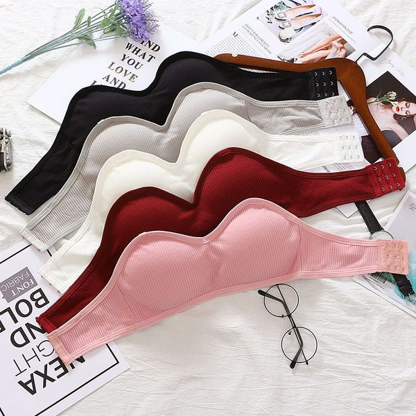 3Pieces/Lot Sexy Strapless Top Women Tube Top Wrapped Bra Cropped Bandeau Top With Pad Stretchy Lingerie Girl Underwear Tube Tops, Black
3Pieces/Lot Sexy Strapless Top Women Tube Top Wrapped Bra Cropped Bandeau Top With Pad Stretchy Lingerie Girl Underwear Tube Tops, Black