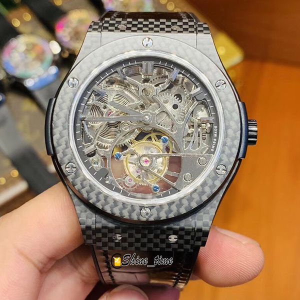 limited edition classic fusion true tourbillon skeleton dial 504.qx.0110.lr carbon fiber case automatic mechanical mens watch, Slivery;brown
limited edition classic fusion true tourbillon skeleton dial 504.qx.0110.lr carbon fiber case automatic mechanical mens watch, Slivery;brown