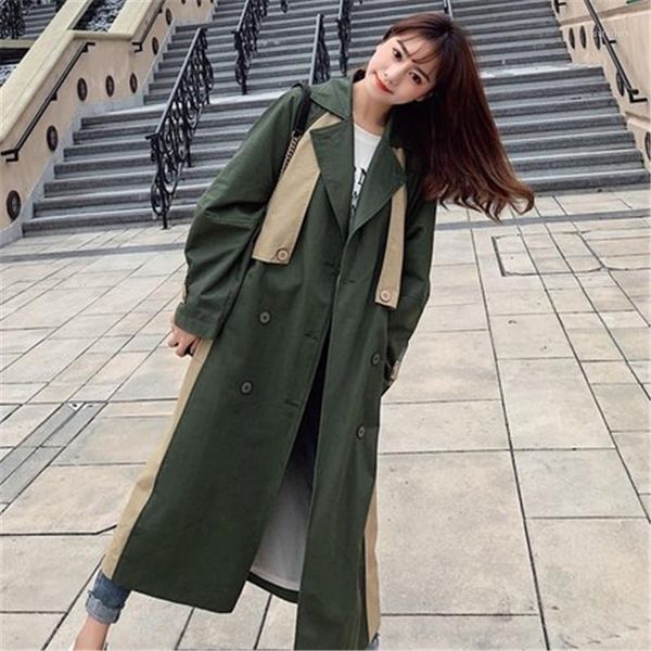 new fashion 2020 spring autumn casual double breasted classic long trench coat with belt chic women windbreaker overcoats n7611, Tan;black
new fashion 2020 spring autumn casual double breasted classic long trench coat with belt chic women windbreaker overcoats n7611, Tan;black