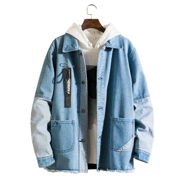 mens fashion casual denim jackets oversize lapel neck coats frayed vintage pocket male street loose clothing, Black;brown
mens fashion casual denim jackets oversize lapel neck coats frayed vintage pocket male street loose clothing, Black;brown